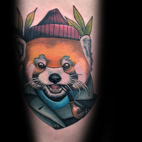tatuaje panda rojo 116