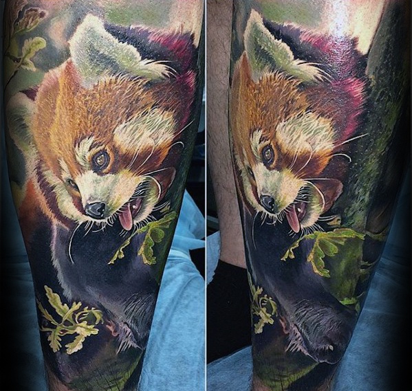 tatuaje panda rojo 14