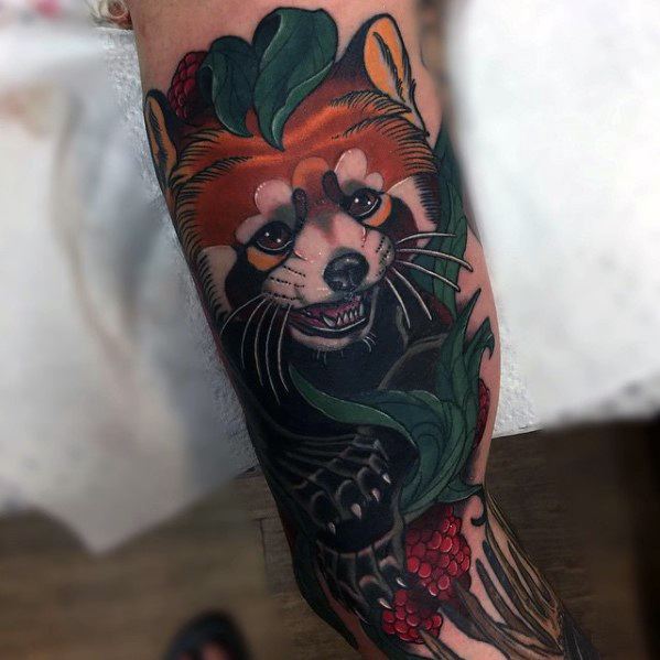 tatuaje panda rojo 22
