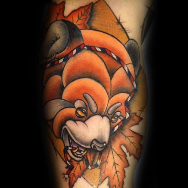 tatuaje panda rojo 26