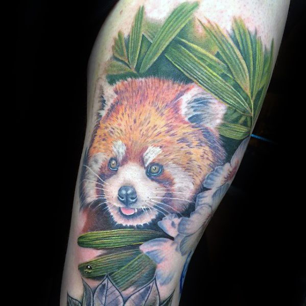 tatuaje panda rojo 60