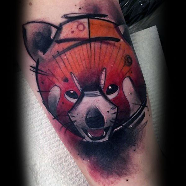 tatuaje panda rojo 80