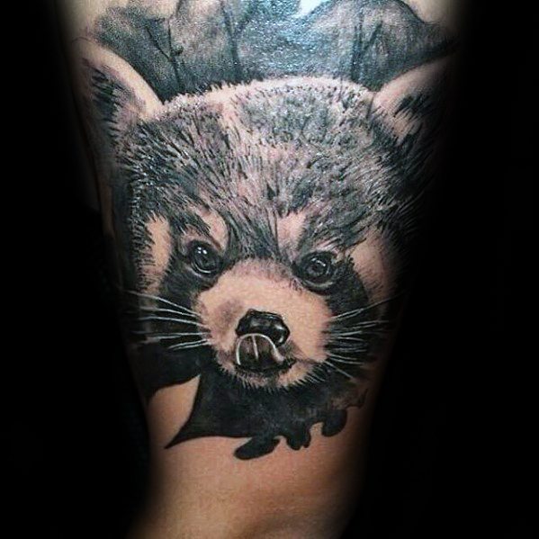 tatuaje panda rojo 88