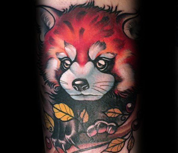 tatuaje panda rojo 96