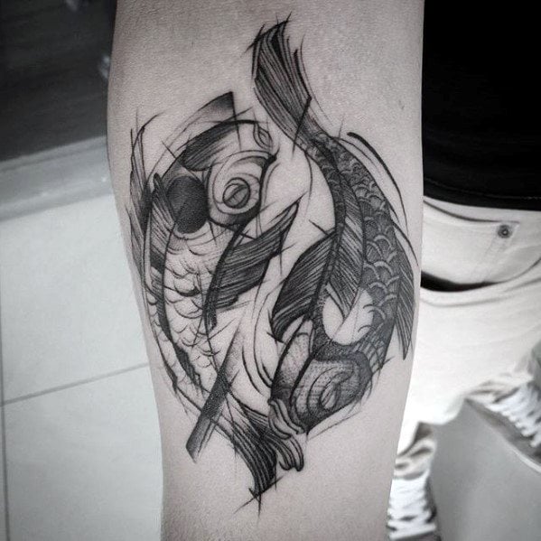 tatuaje peces koi yin yang 20