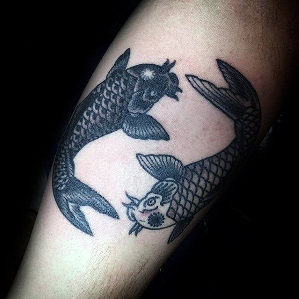 tatuaje peces koi yin yang 24