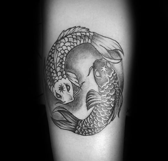 tatuaje peces koi yin yang 34