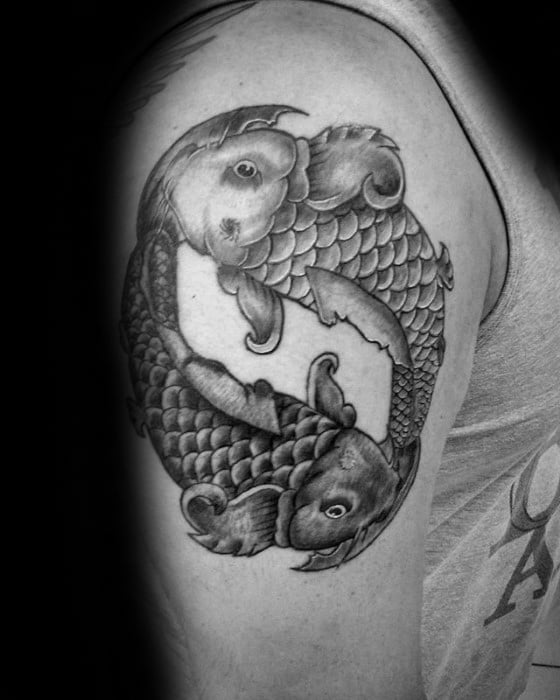 tatuaje peces koi yin yang 40