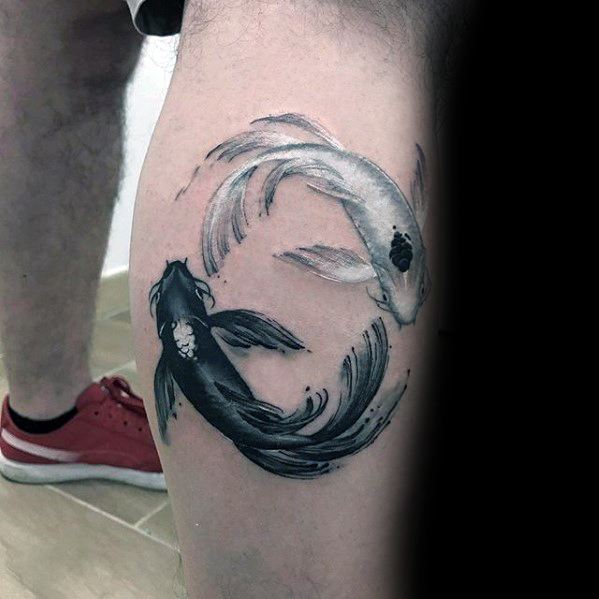 tatuaje peces koi yin yang 52