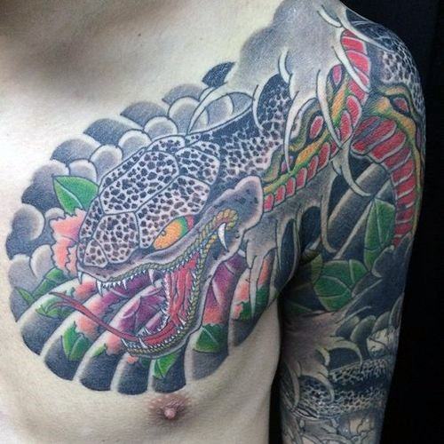 tatuaje serpiente japonesa 02