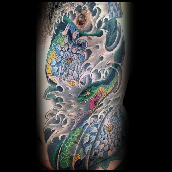tatuaje serpiente japonesa 104