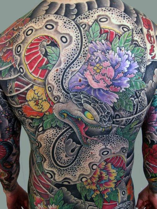 tatuaje serpiente japonesa 110