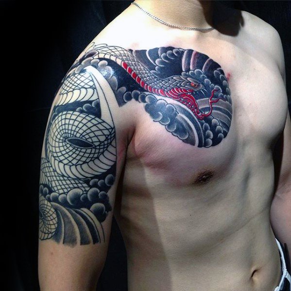 tatuaje serpiente japonesa 112