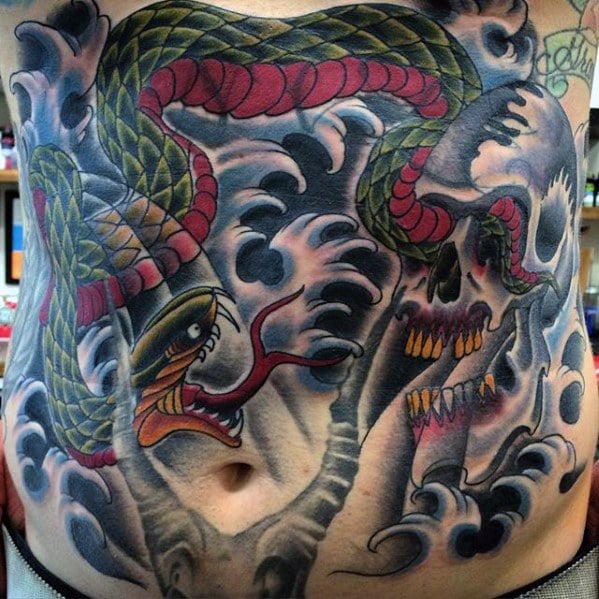 tatuaje serpiente japonesa 132