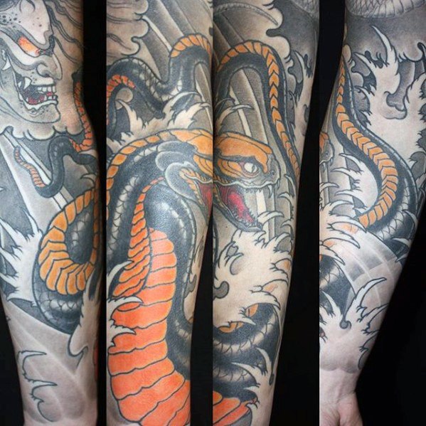 tatuaje serpiente japonesa 144