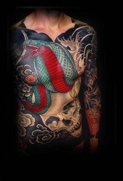 tatuaje serpiente japonesa 32