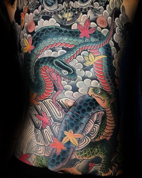 tatuaje serpiente japonesa 50
