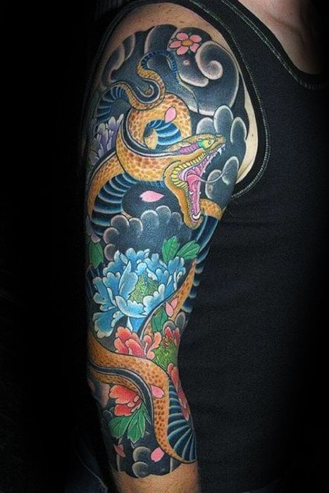 tatuaje serpiente japonesa 56