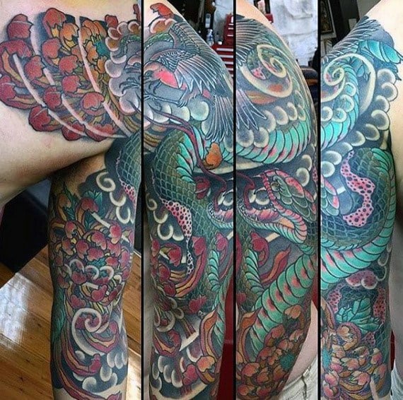 tatuaje serpiente japonesa 76