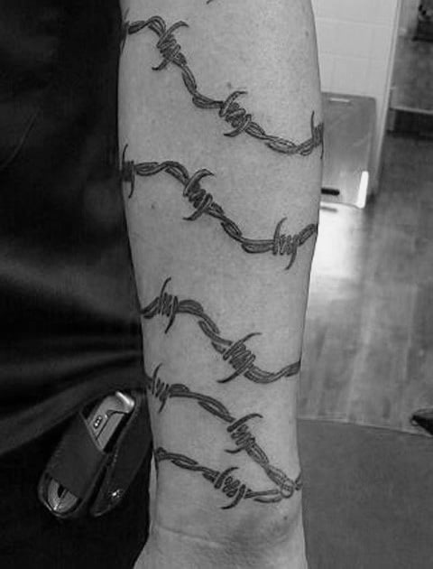 tatuaje alambre puas espino 89