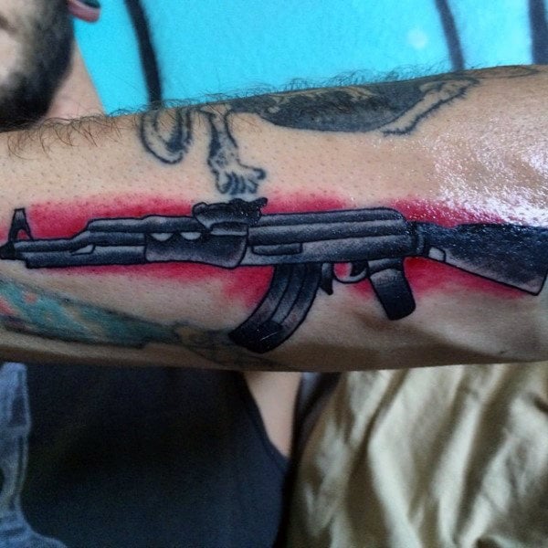 tatuaje arma ak47 61