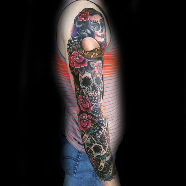 tatuaje calavera azucar 345