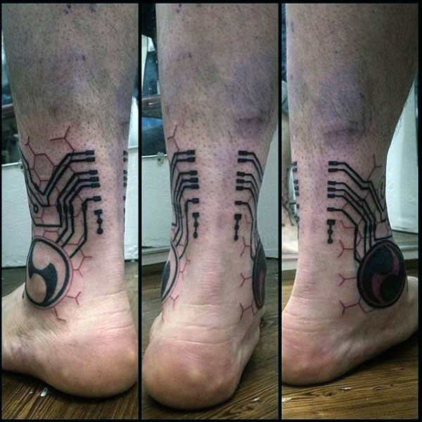 tatuaje circuito electronico 229