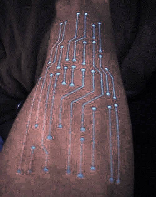 tatuaje circuito electronico 89