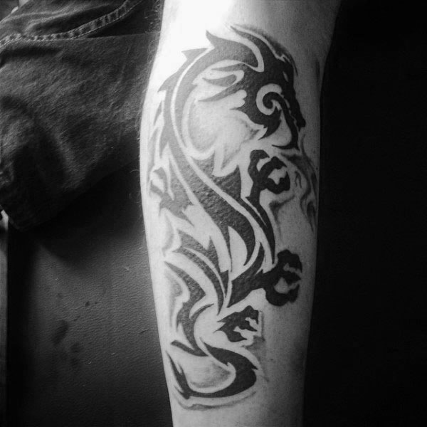 tatuaje dragon tribal 01