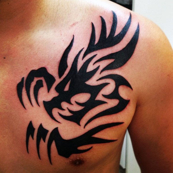 tatuaje dragon tribal 109