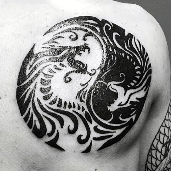 tatuaje dragon tribal 113