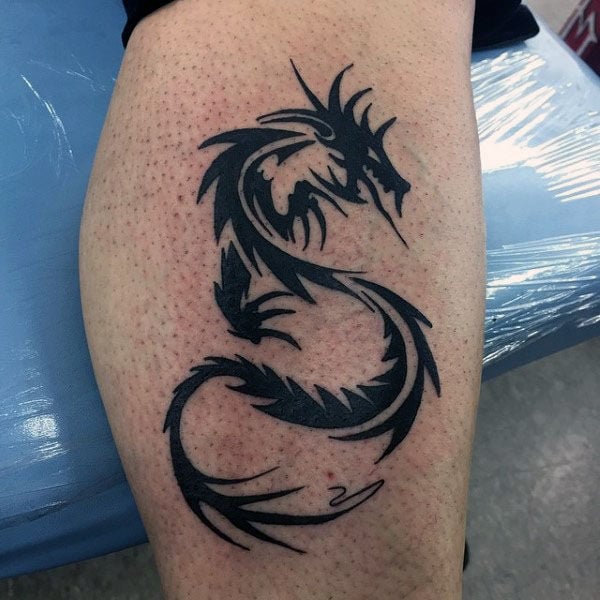 tatuaje dragon tribal 121