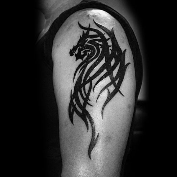 tatuaje dragon tribal 13