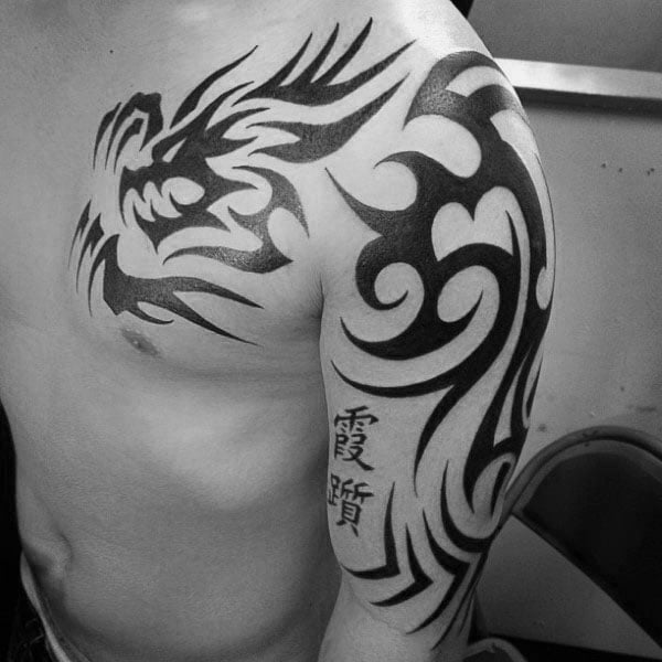 tatuaje dragon tribal 169