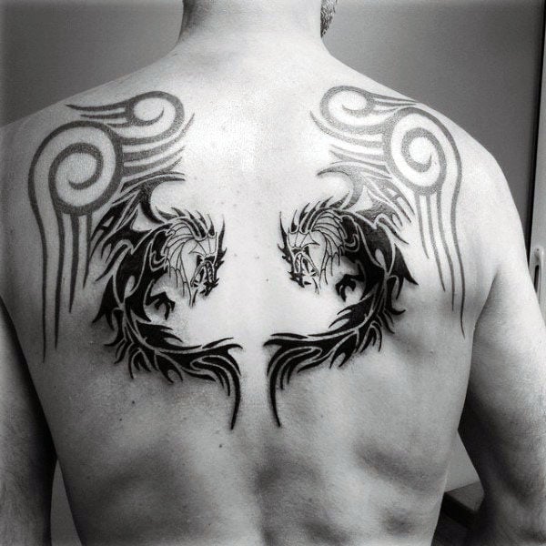 tatuaje dragon tribal 173