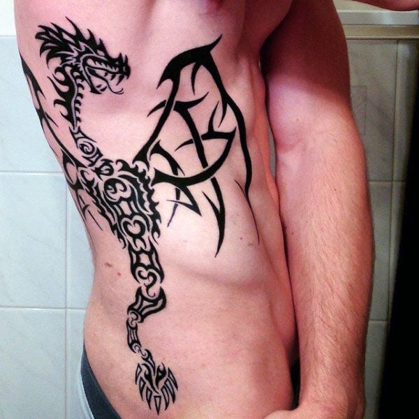 tatuaje dragon tribal 189