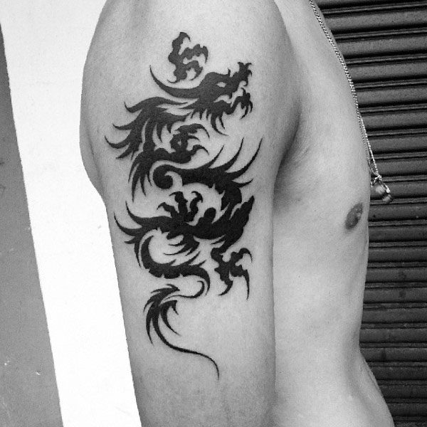 tatuaje dragon tribal 197