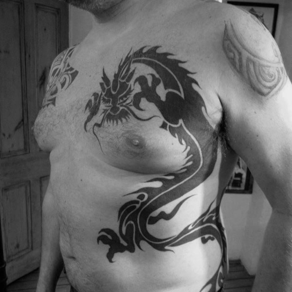 tatuaje dragon tribal 229