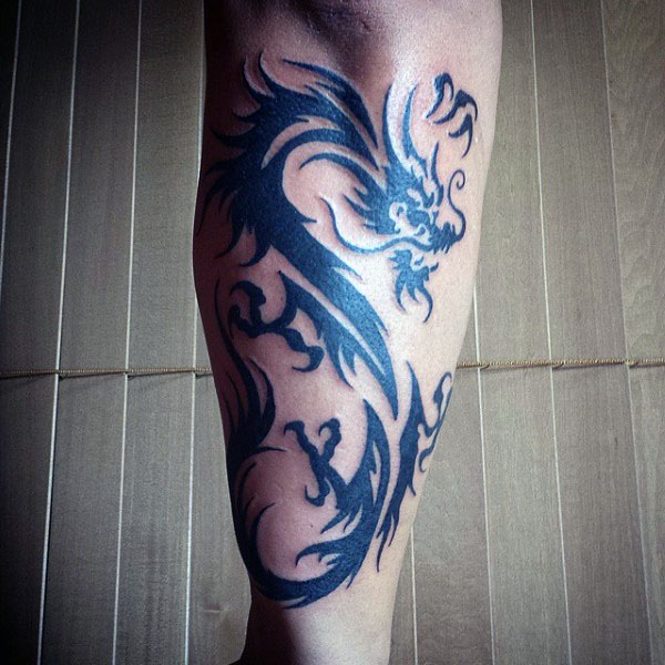tatuaje dragon tribal 29