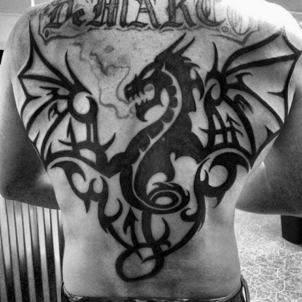 tatuaje dragon tribal 33