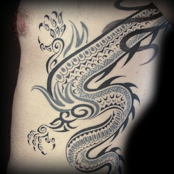 tatuaje dragon tribal 41