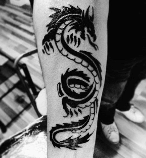 tatuaje dragon tribal 61