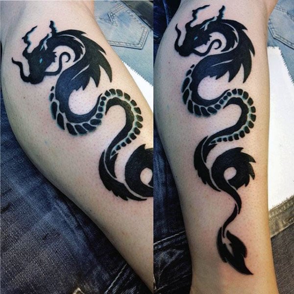 tatuaje dragon tribal 65