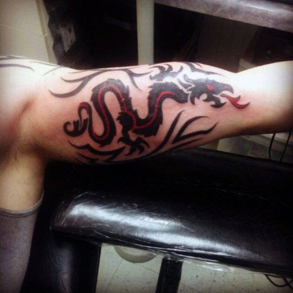 tatuaje dragon tribal 85