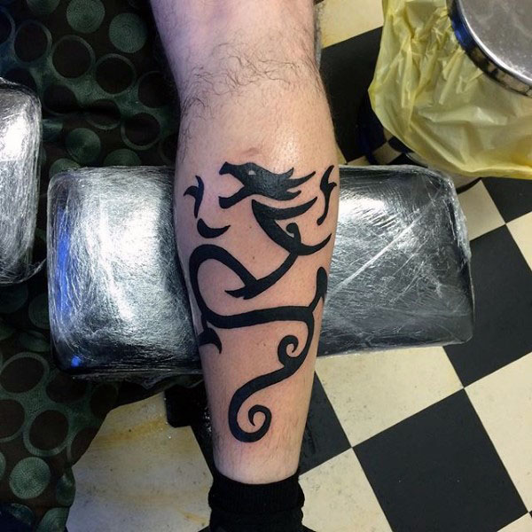 tatuaje dragon tribal 93