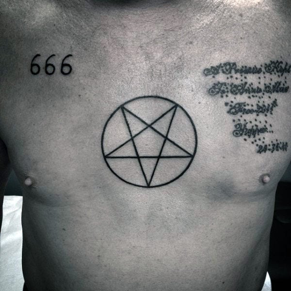 tatuaje estrella pentagrama 145