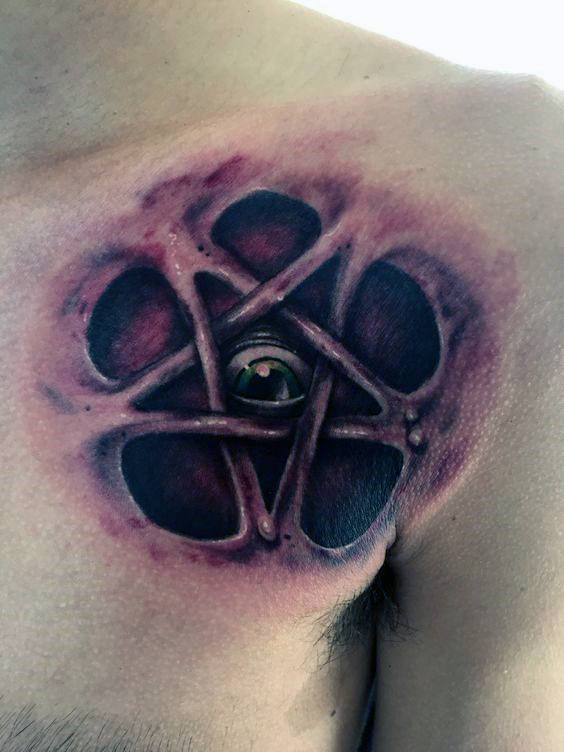 tatuaje estrella pentagrama 173
