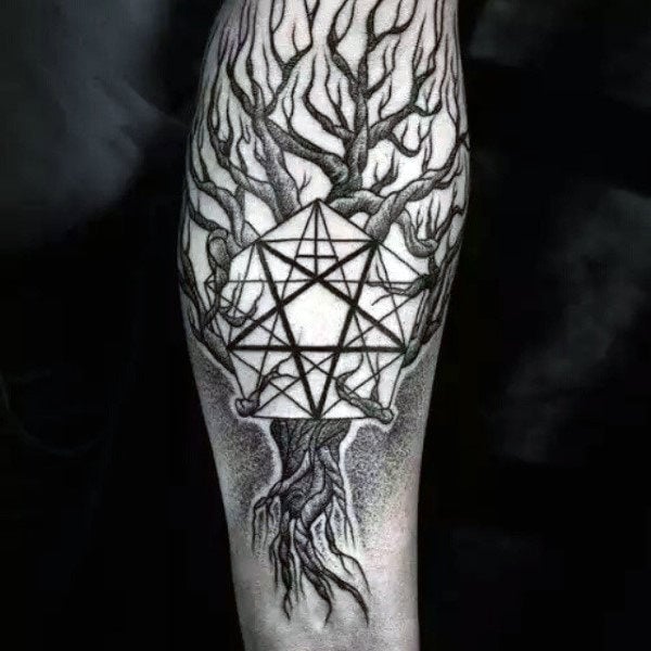 tatuaje estrella pentagrama 33