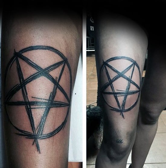 tatuaje estrella pentagrama 93
