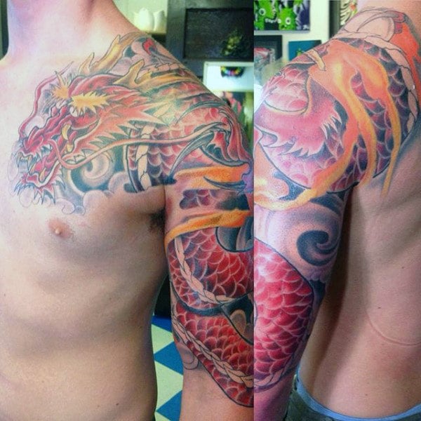 tatuaje manga de dragon 101